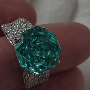 Size 7, Gorgeous 6 Carat Special Rose Cut Design Moissanite Diamond 925